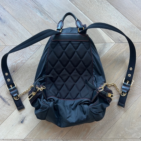 Burberry Women's Black Nylon Chain Rucksack Backpack (has been authenticated) - Picture 2 of 5